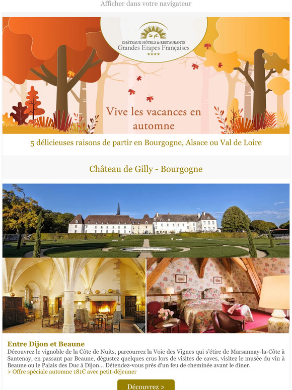Vive les vacances en automne - nos meilleures offres