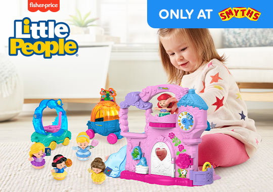 Fisher-Price Little People Disney Princess Play & Go Castle Gift Set