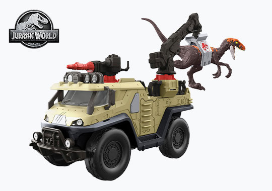 Jurassic World Dominion: Capture ‘N Crush Truck & Velociraptor Figure