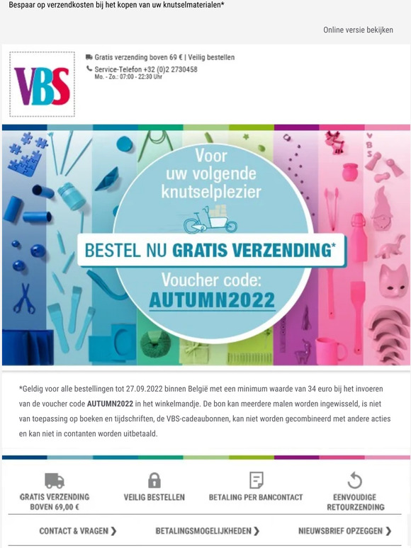 Winkel nu zonder verzendkosten*