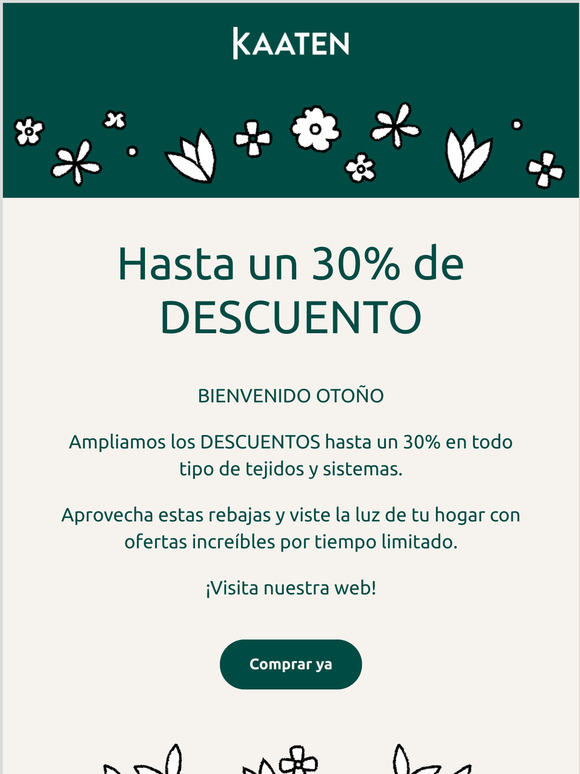 Estor Enrollable Sostenible Organic - Apertura 14%