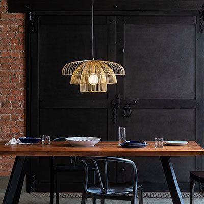 Makiko Pendant Light Satin Brass