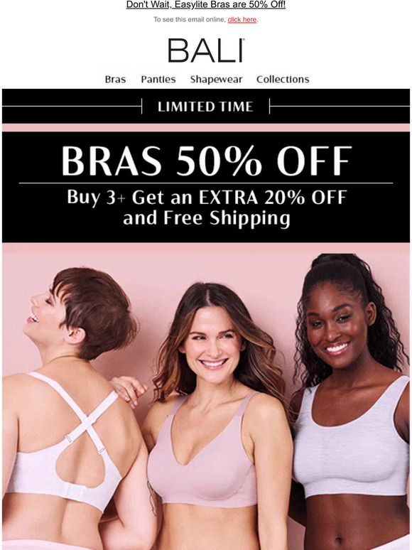 Bali Bras Soft, Light & Seamless Milled