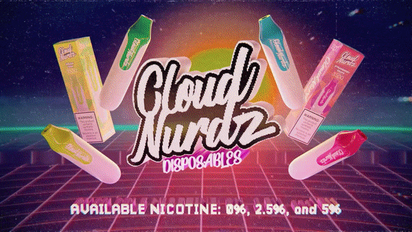 Cloud Nurdz Rechargeable Disposable Ecigs 4500 Puffs 2.5% Nicotine