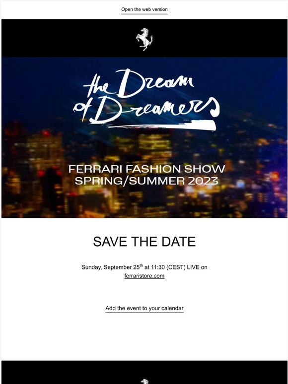 Ferrari Store UK: Ferrari Spring/Summer 2023 runway show | Milled