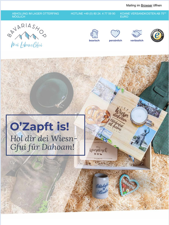O zapft is! Wiesn für Dahoam. 🍻🥨