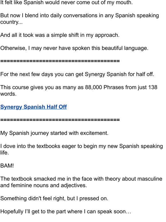 This saved my Spanish