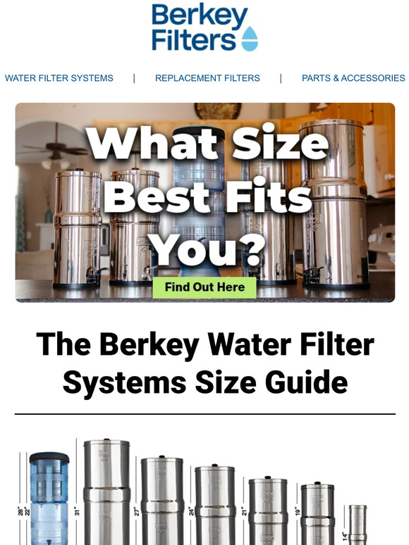 Berkey Filters Size Matters! 👀 Which Berkey Fits You? 🤩 Milled