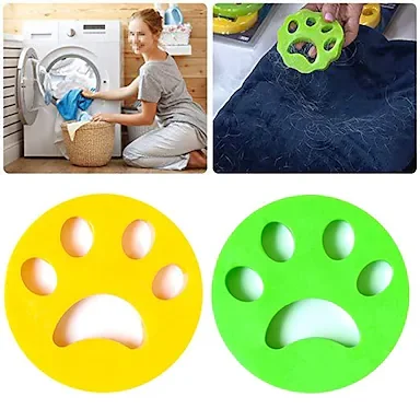 2 Pieces Reusable Washing Machine Hair Remover Pet Fur Lint Catcher Filtering Ball Reusable Cleaning Laundry Accessories