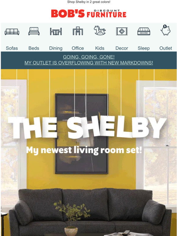 Bob's Discount Furniture 799 Sofa + Loveseat Combo Milled