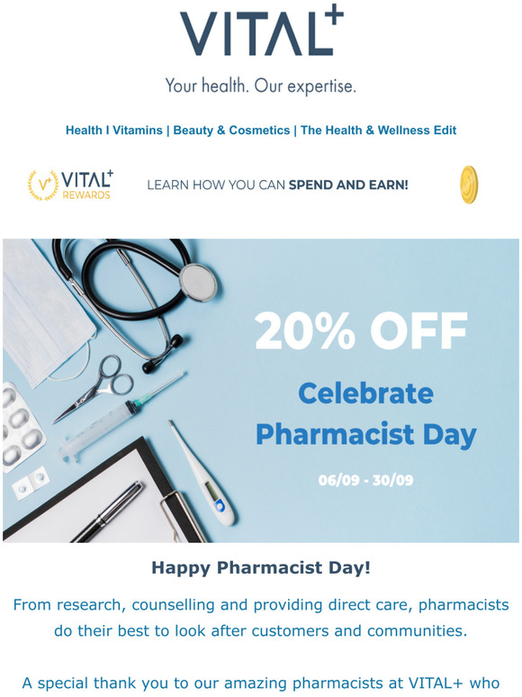 Vital Pharmacy Happy Pharmacist Day! Milled