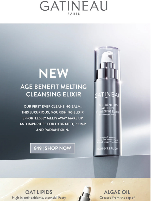 Gatineau: Introducing NEW Age Benefit Melting Cleansing Elixir | Milled