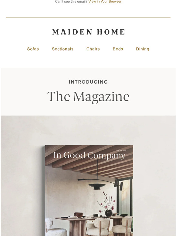 Maiden Home Introducing The Maiden Home Magazine Milled