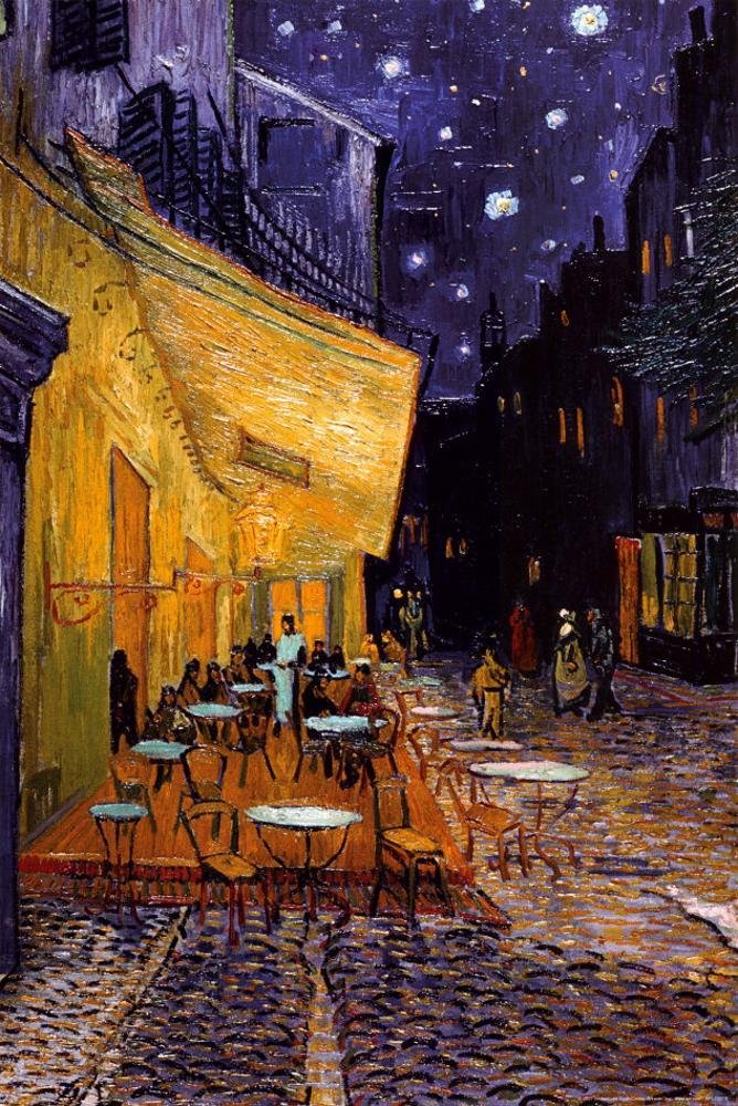 The Caf Terrace on the Place du Forum, Arles, at Night, c.1888