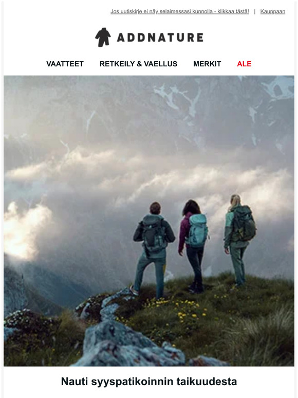 Varusteet syysvaellukselle