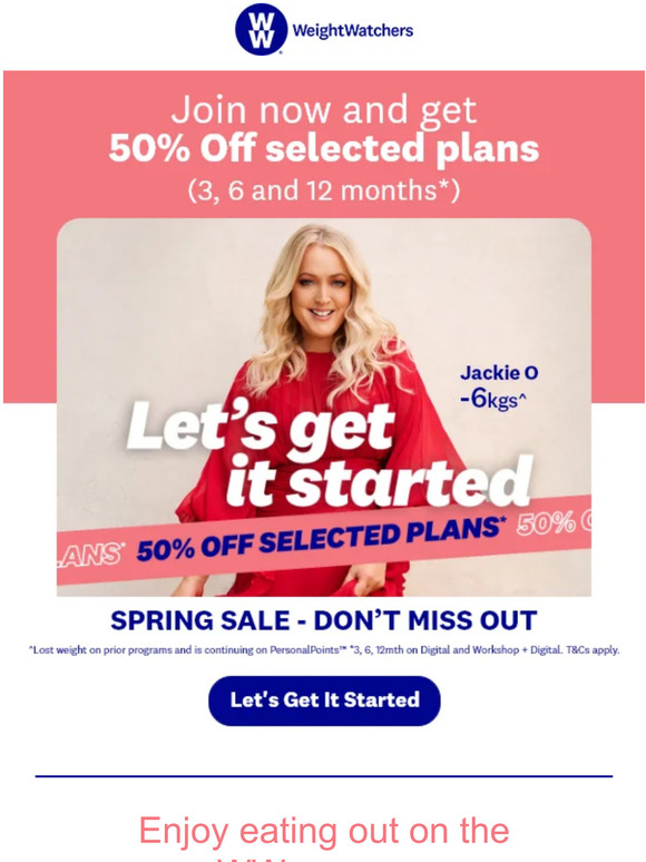 Get it started with 50% OFF 💌 Ends tonight!