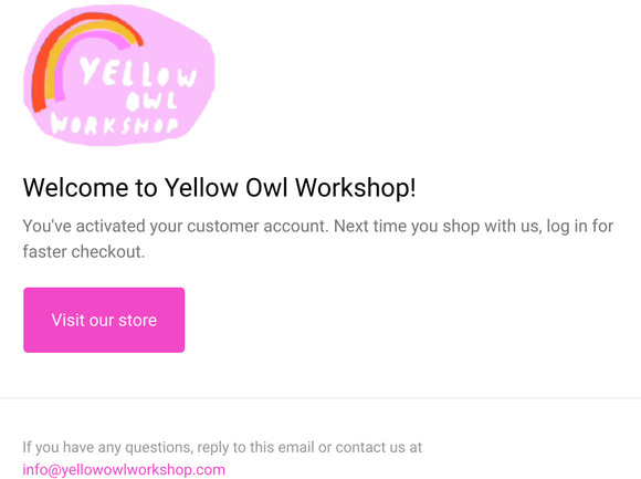 Customer account confirmation
