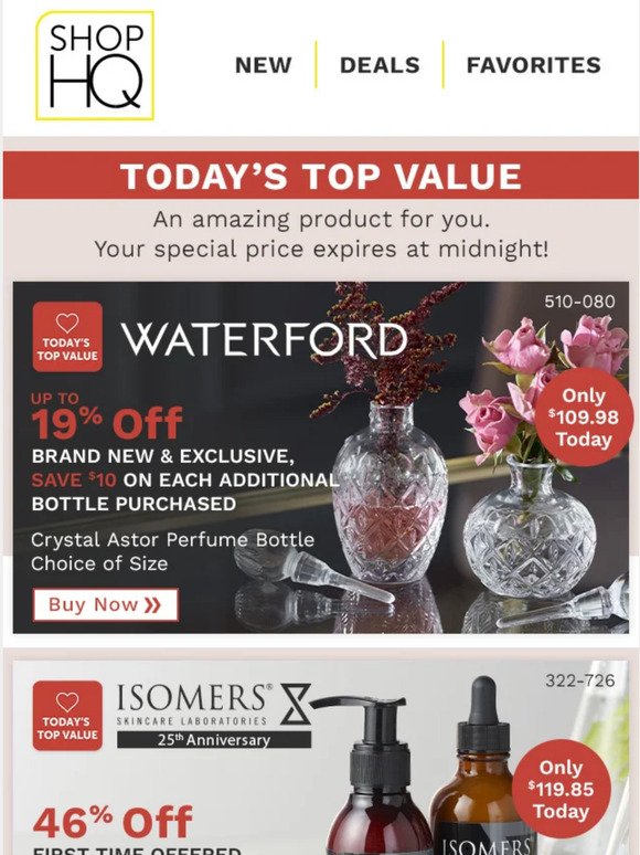 Waterford & ISOMERS Top Values ⏳ END SOON