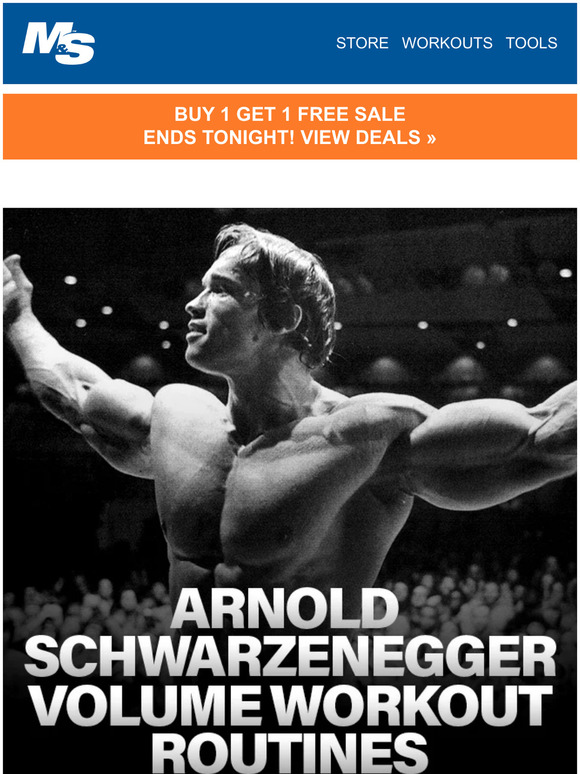 Muscle & Strength: Arnold Schwarzenegger Volume Workout Routines | Milled