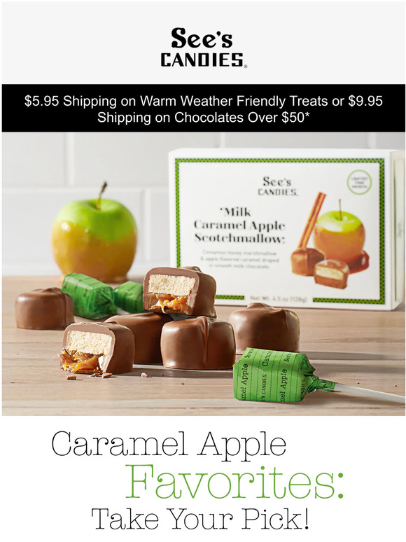 See's Candies, Inc. 🍏 Caramel Apple Season is Here! Milled