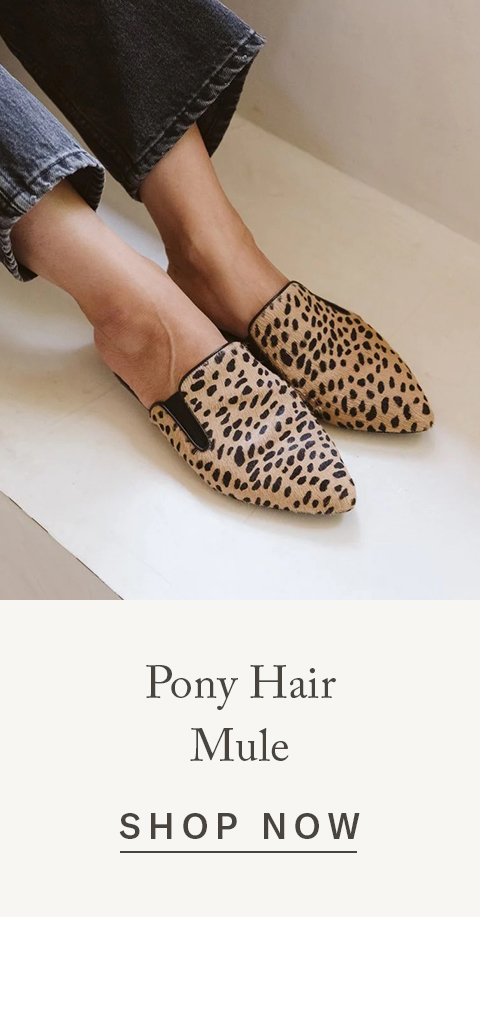 Pony Hair Mule