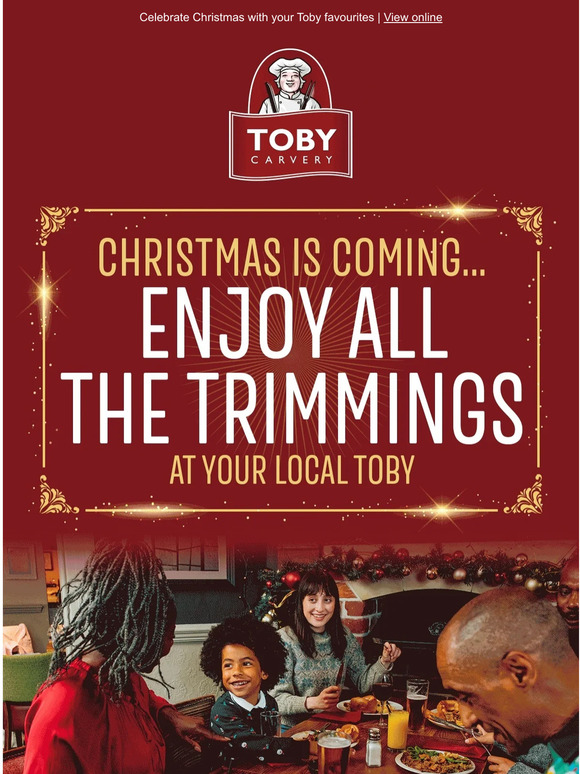 Toby Carvery Table Booking we wish you a Toby Christmas