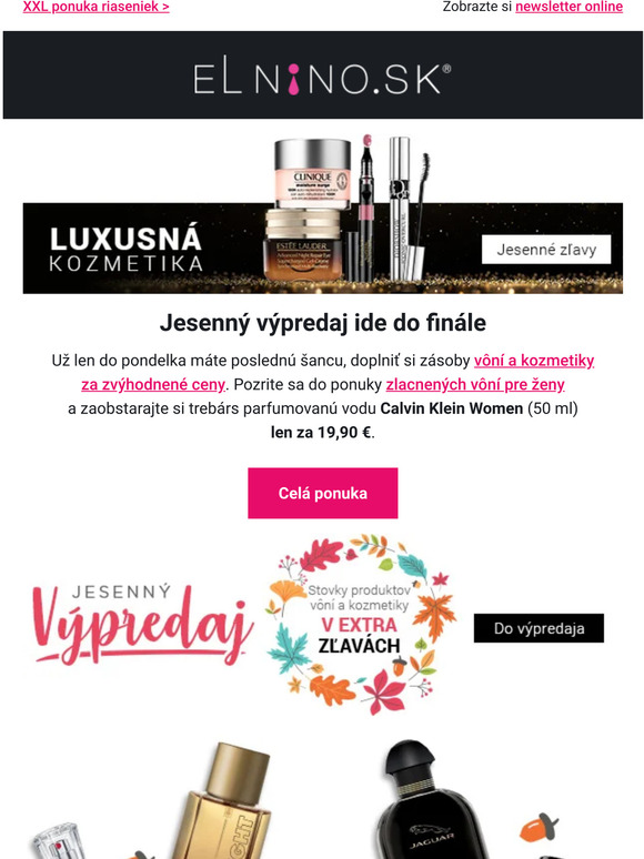 🍂 Už len posledné 2 dni VÝPREDAJA!