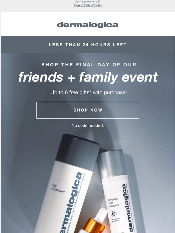 Dermalogica USA Email Newsletters Shop Sales, Discounts, and Coupon Codes