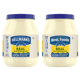 Hellmann’s or Best Foods Mayonnaise, 64 fl oz