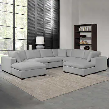 Thomasville Lowell 8-Piece Fabric Modular Sectional