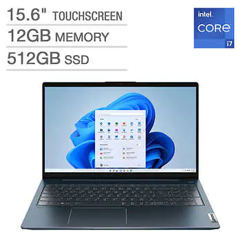 Lenovo IdeaPad 5 15.6-inch Touchscreen Laptop with 12th Gen Intel Core i7 Processor