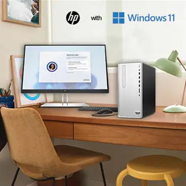 HP Pavilion Desktop with AMD Ryzen 5 Processor, 12GB Memory, 1TB HDD and 256GB SSD
