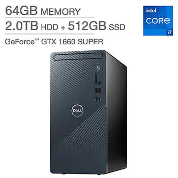 Dell Inspiron Desktop with 12th Gen Intel Core i7 Processor, GeForce GTX 1660 SUPER Graphics and Windows 11