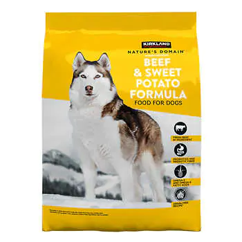 Kirkland Signature Nature's Domain Beef & Sweet Potato Dog Food, 35 lbs
