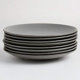 Craft Charcoal Grey Coupe Dinner Plates, Set of 8