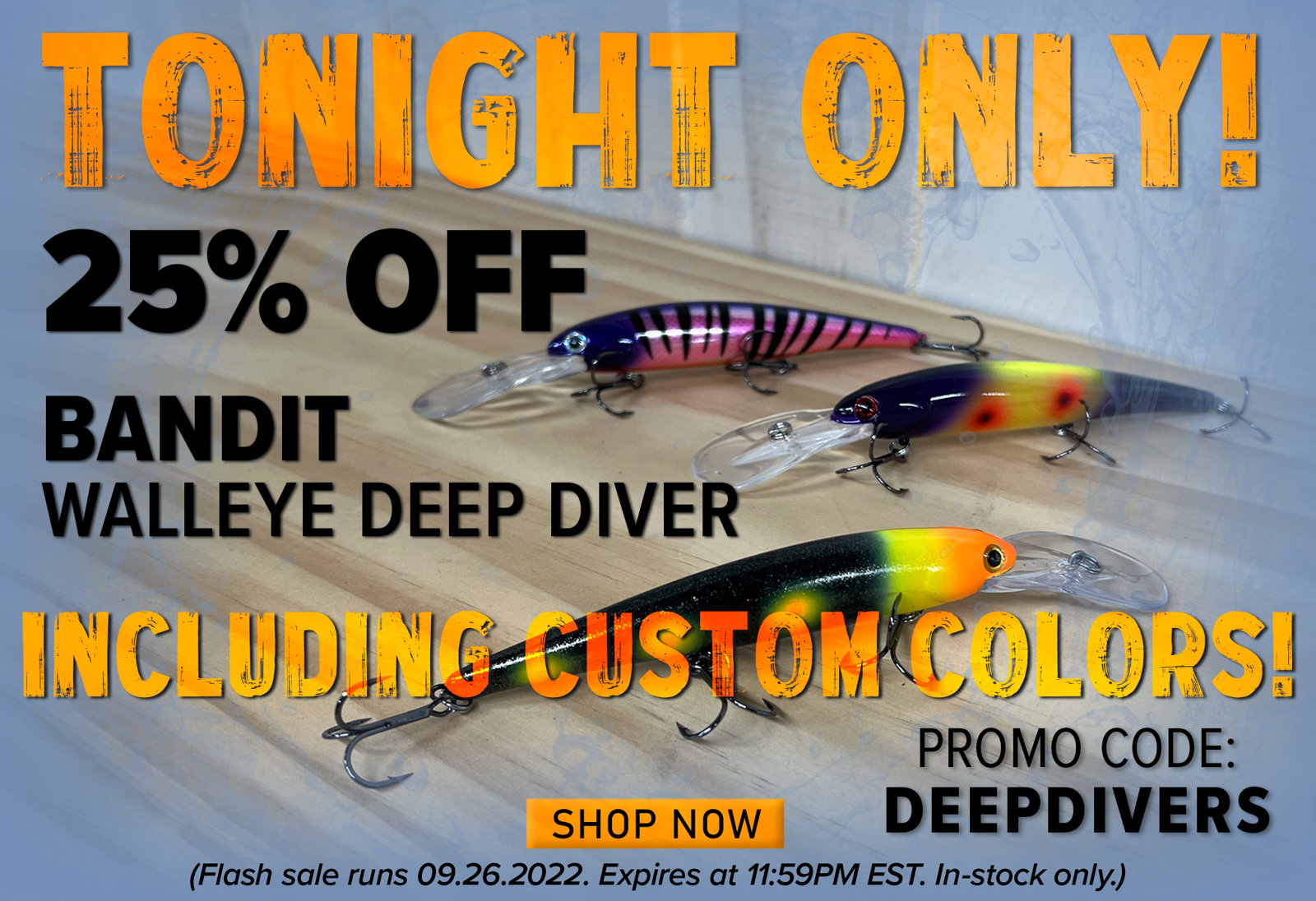 FishUSA.com: 25% Off Bandit Walleye Deep Divers! Hurry This Deal Ends At  Midnight!
