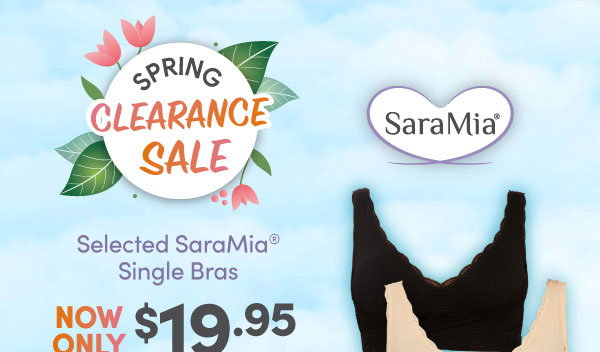 Global Shop Direct: Selected SaraMia® Bras NOW ONLY $19.95!