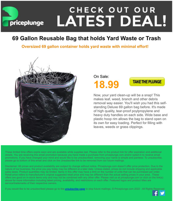 Today's Deal is one of those must items for Fall Cleanup