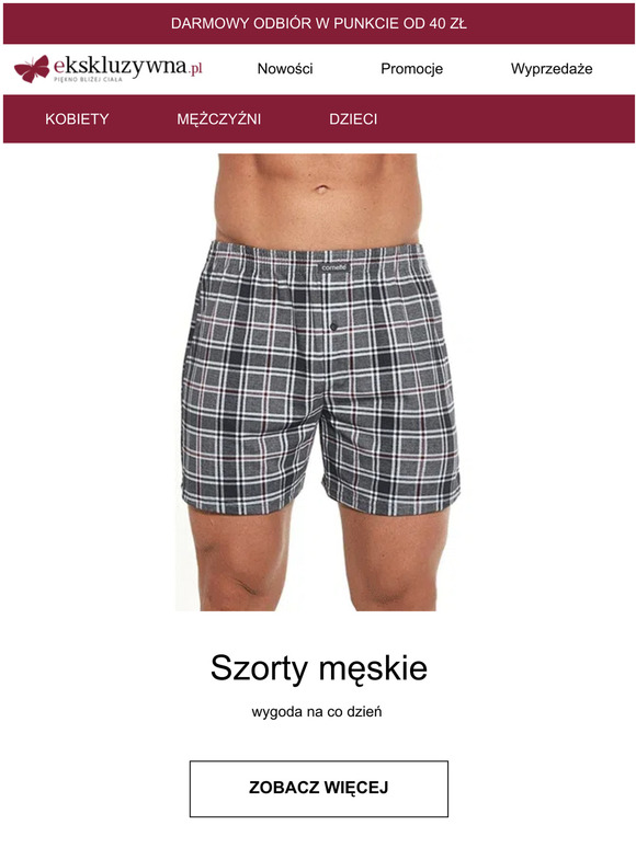 Wygoda na co dzień - bielizna dla niego.