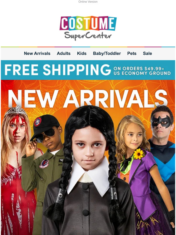 Costume SuperCenter NEW ARRIVALS Milled