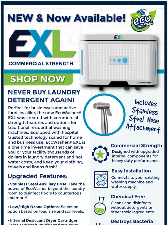 NEW EcoWasher® EXL Intro Special