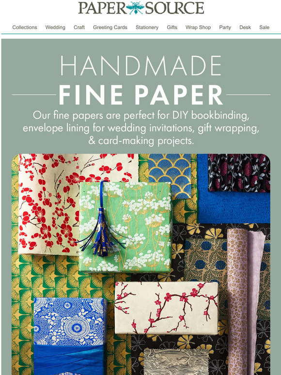 Paper Source Explore Our Fine Paper & Let Your Imagination Run Wild