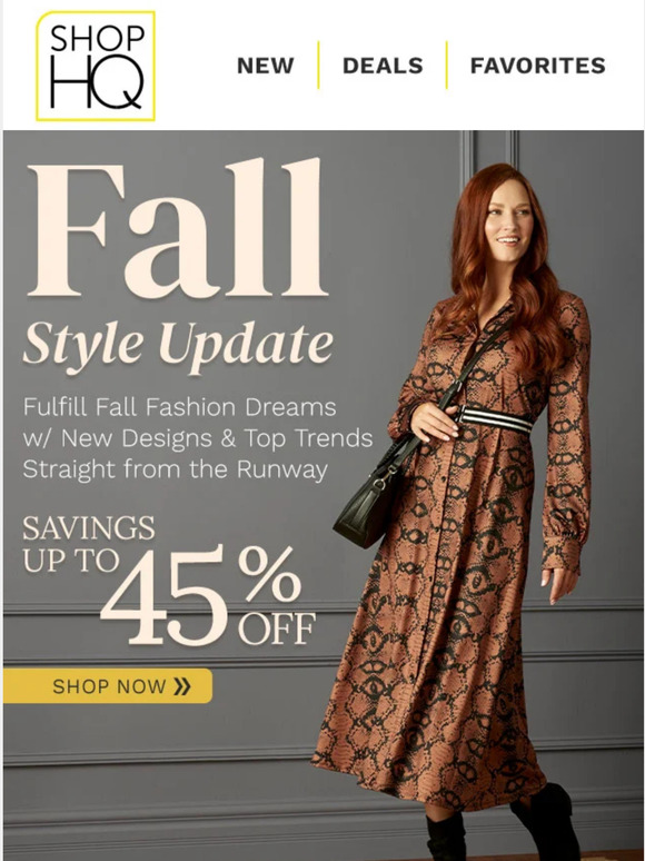 FALL STYLE UPDATE 🍂 Up to 45% Off New Designs!