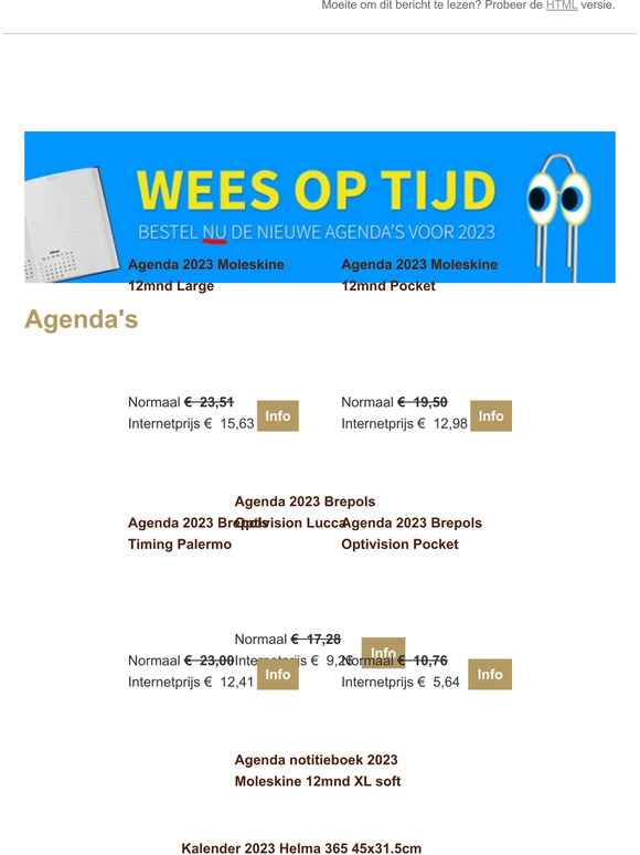 , regel nu je agenda en kalender voor 2023