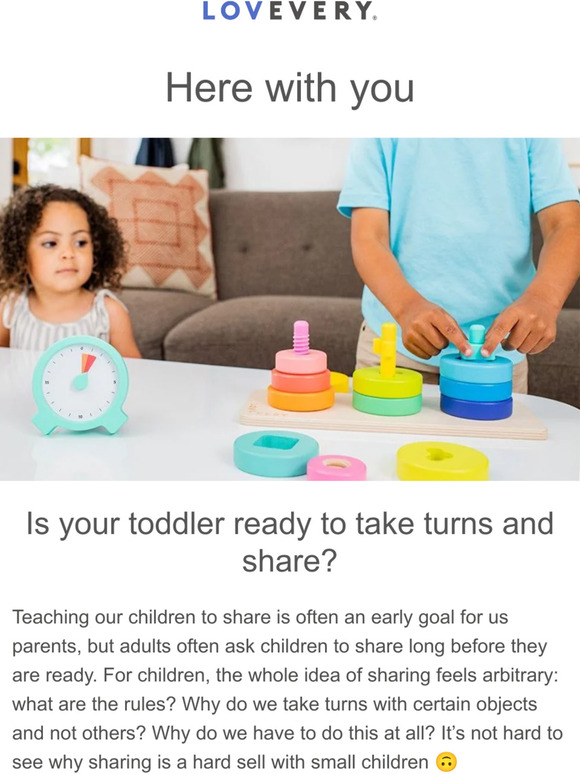 LOVEVERY Is your toddler ready to take turns and share? Milled