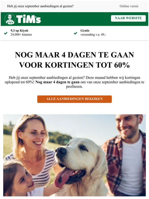 Nog maar 4 dagen te gaan voor kortingen tot 60% 🔥