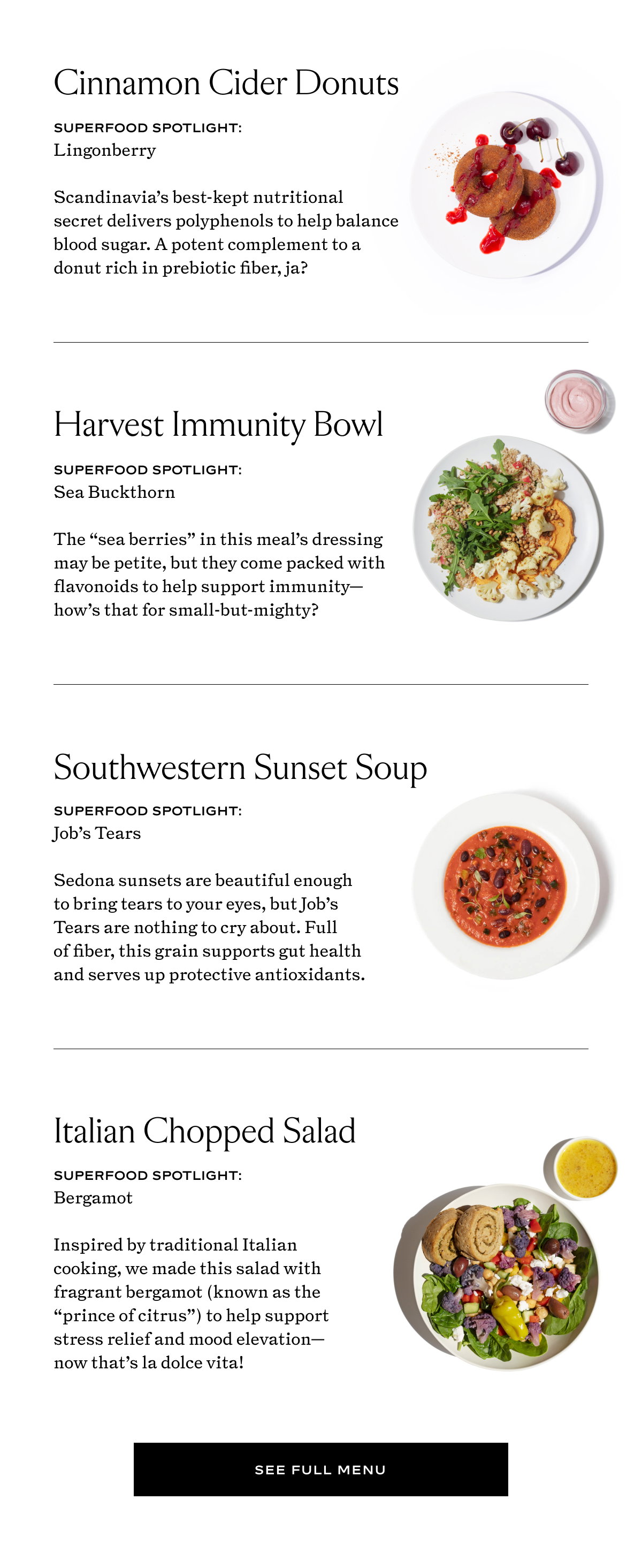 Next Week's Menu