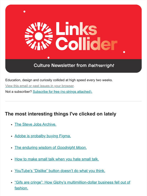 Links Collider • September 27 Edition