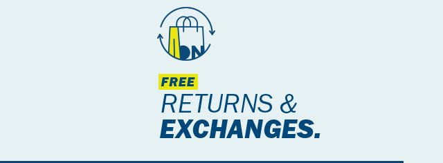 Free returns & exchanges.