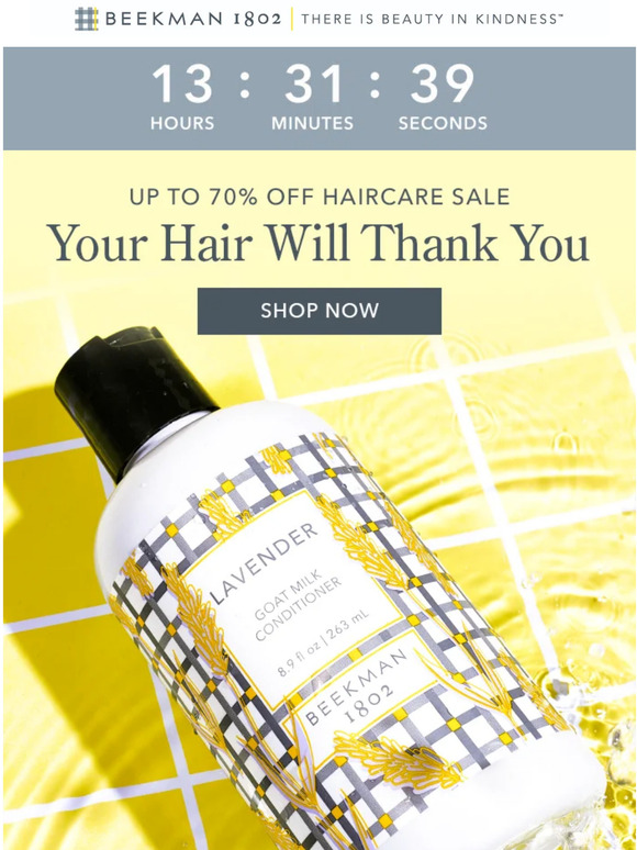 Beekman1802: Hair Care Sale Ends Today! | Milled